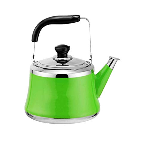 Acier inoxydable coup de sifflet maison verte pour cuisinière 3L