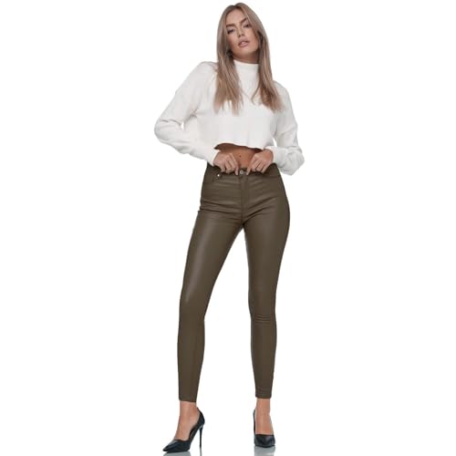 Legging taille haute stretch Glamexx24 fini cuir : fini les pantalons inconfortables