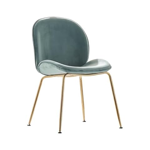 SbomB Kitchen Dining Room Chairs Velvet Dining Chairs, Modern Kitchen Chairs with Backrest and Upholstered Seat High Back Chairs for Home & Commercial Restaurants - Pink, Blue, Green Max.200kg Cover