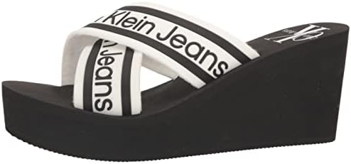 Calvin Klein Women's kcRESORT Flip-Flop, White185, 10 | Image 7