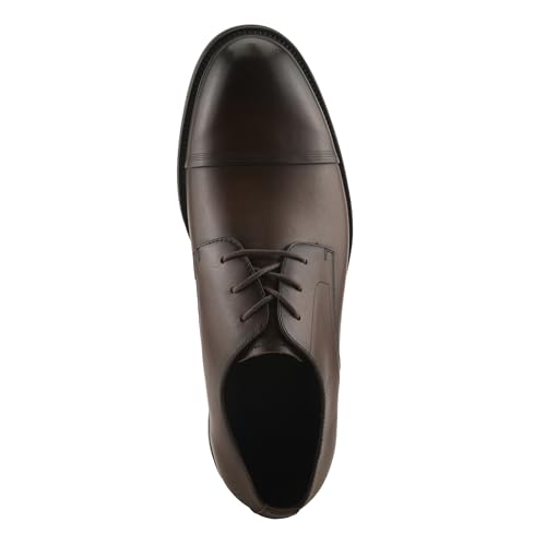 Spring Step Men’s BENEL Lace-Up Oxford – Classic Leather Dress Shoe with Stacked Heel and Rubber Sole4