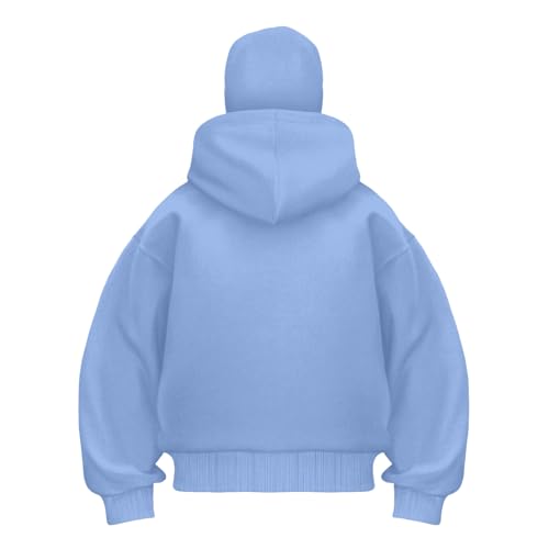 Balaclava Hoodie Jacket Zip Up Fashion Double Layer Hoodie Hip Hop Outerwear Jacket Y2K Sweatshirt for Men2