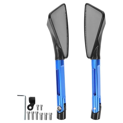 Espejos laterales para motocicleta de diseño limpio en metal y plastico con vision nitida