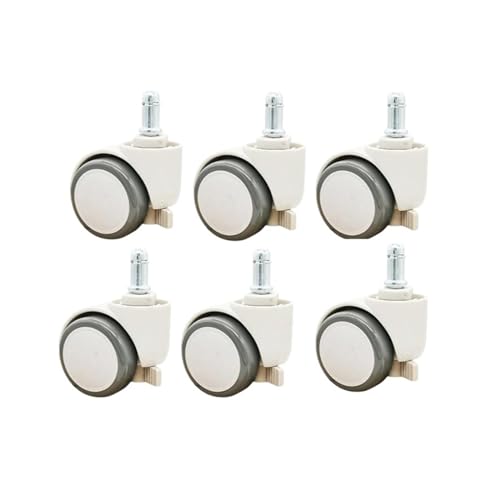Roulettes M11 autobloquantes à frein automatique par gravité pour fauteuil d'étude