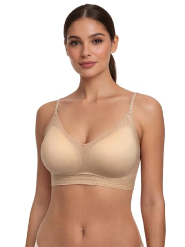 Image of Viola's Secret 6 Pack of Color Print T-Shirt Bras B Cup C Cup and D Cup