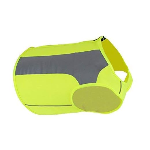 See Spot Trot - See Spot Zip EV Sport High Visibility Reflective Dog Safety Vest, Ideal to Keep Dogs Safe While Walking or Hunting. (Large, Bright Yellow)