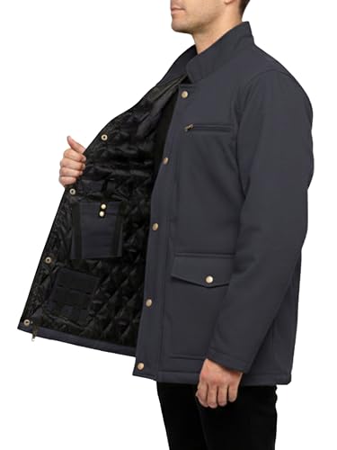Image of URBAN BUCK Concealed Carry Jacket Men Insulated Heavy-Duty Tactical Sherpa Stealth Jacket with Pockets