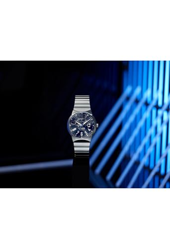 Image of Citizen Men's Eco-Drive Star Wars, Millennium Falcon Black Dial, 3 Hand Silver-Tone Stainless Steel Bracelete Watch (BM7581-59W)