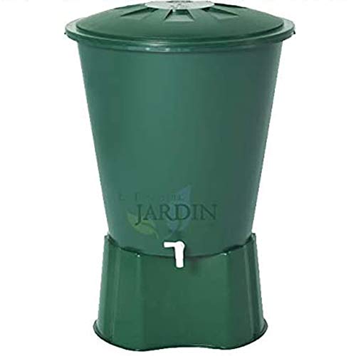 Wasserbehälter aus Polypropylen, 300 Liter, für Regenwasser, inkl. Deckel + Boden, Durchmesser 80 cm, Höhe 86 cm, genaue Kapazität 310 Liter