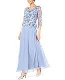 J Kara Women's Petite 5005dbp Dusty Blue/Blue/Silver