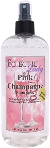 Pink Champagne Room Spray (Double Strength), 16 Ounces, No Artificial Colors, Parabens, or Preservatives - Fragrant Aromatic Room Mist For Home, Room, Office
