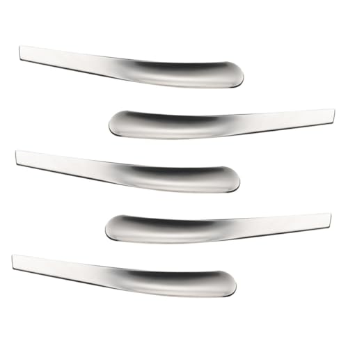 VICASKY 5 pezzi Cucchiai per Uova in Acciaio Inossidabile Accessori Cucina per Servire Colazione e Dessert Design Monoblocco Ergonomico Facile da Pulire