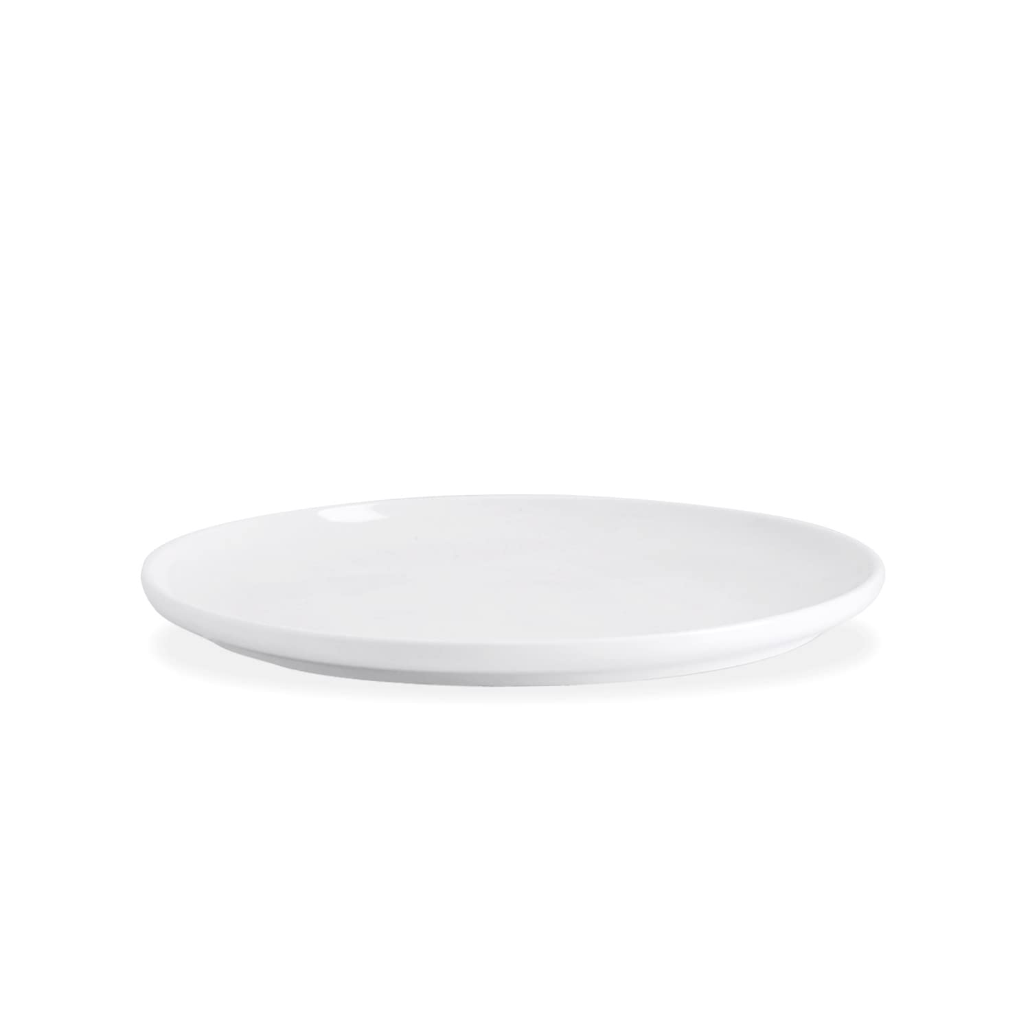 KanwonePorcelain Dessert Salad Plate - 8 Inch, White, Microwave and Dishwasher Safe Plate