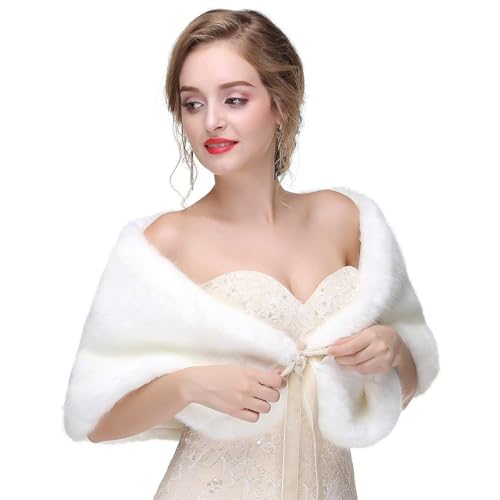 Capelet stolas de cérémonie en fausse fourrure haute densité