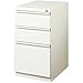 Hirsh 20-inch Deep Metal Mobile Pedestal File 3-Drawer Box/Box/File. White