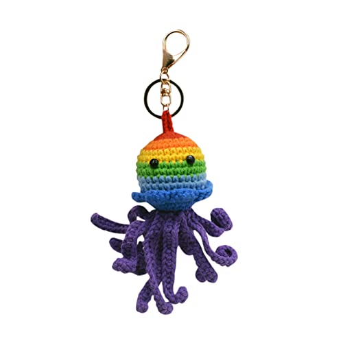 Llaveros de coche, llavero colorido de animales de peluche, bolsa de juguetes, colgante de animales marinos, llavero personalizado con foto, dorado, Talla única