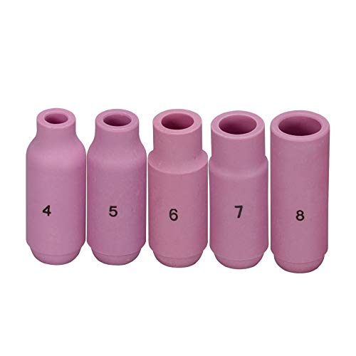 Image of RIVERWELD TIG Collet Body Ceramic Cup 10N50 10N49 10N48 10N47 10N46 kit 5pk
