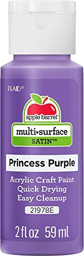 Image of Apple Barrel Multi Surface Acrylic Paint, 2 oz, Princess Purple 2 Fl Oz