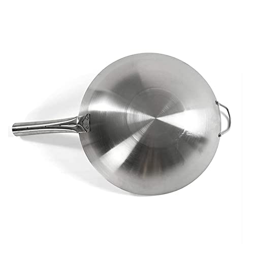 Wok de acero inoxidable de 36 cm miniatura 2