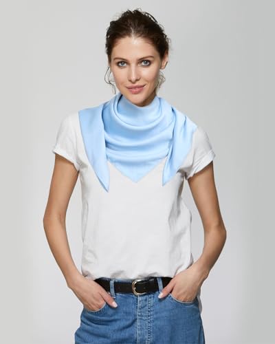 AWAYTR 35” Alphabet Head Scarf Women Like Silk Scarf Hair Scarves Hair Bandana Women Headscarf Hair Wrap Scarfs Neck3