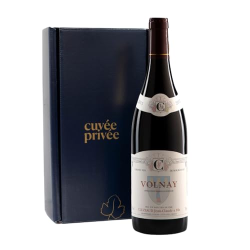 Caja de regalo Volnay 2021 - Vino tinto Pinot Noir de Borgoña: fresco, sedoso y refinado. Una elegante caja para los amantes del buen vino.