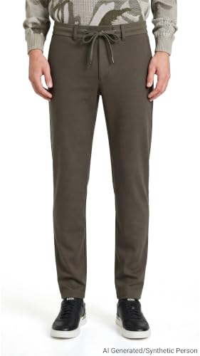 Image of BOSS Men's Techno Twill Tapered Chino Trousers