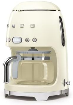 Miniatura 5 de Smeg Cafetera de goteo retro de los años 50 con jarra de vidrio extra (crema)