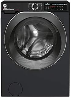 Hoover H3WS4105TACBE-80 10kg 1400rpm Freestanding Washing Machine, WIFI Connected, Steam, Black with Chrome door