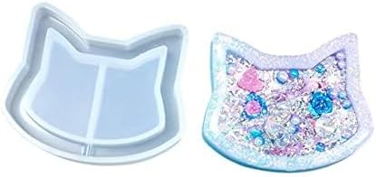 Miniatura 3 de Meikakka Molde de estrella de resina epoxi, utensilios de silicona, agitador de paletas, llavero brillante de silicona, caja de espejo de