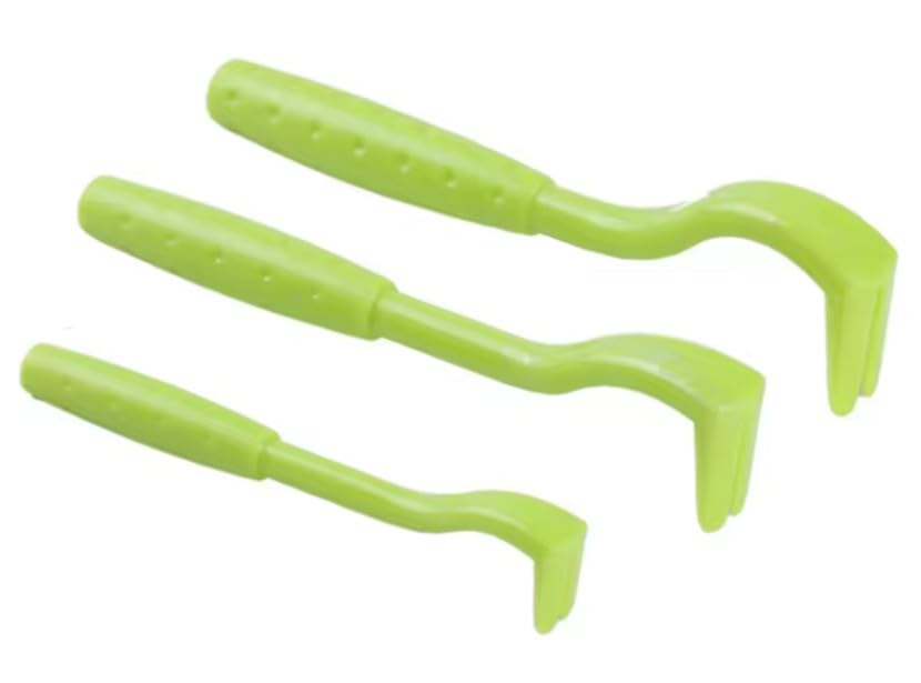 Générique *** Lot De 3 Crochets d' Extraction Tiques - Ensemble de 3 Pinces Tire-Tiques - Tailles S/M/L - pour Chiens, Chats, Chevaux ... 3 Pièces - Anti Tique
