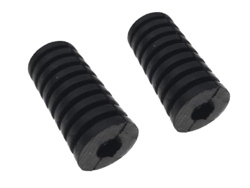 Streetparts24 2x Ersatz Schalthebel Gummi Schwarz passend für Yamaha DT, XS, XT, SR, XJ, FJ, FZ, XV, Virago – Set für 50-1000ccm