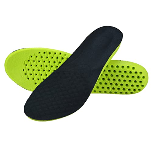 GOLYFEA Plantillas de aumento de altura para mujeres y hombres, transpirables, invisibles, para fascitis plantar, pies planos, 3-3 cm