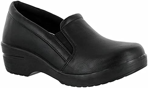 Easy Works by Easy Street womens Leeza Clog, Black, 8 US | Image 3