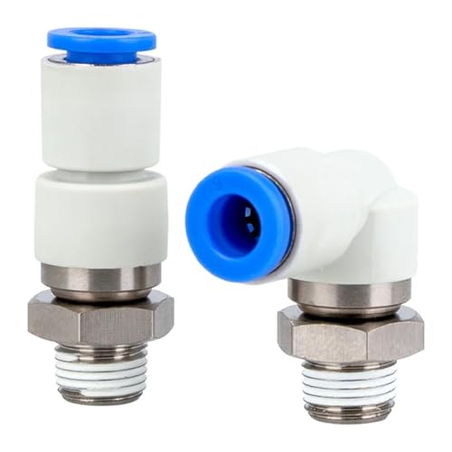 Raccord pneumatique rotatif à angle droit KSH12-03S haute performance