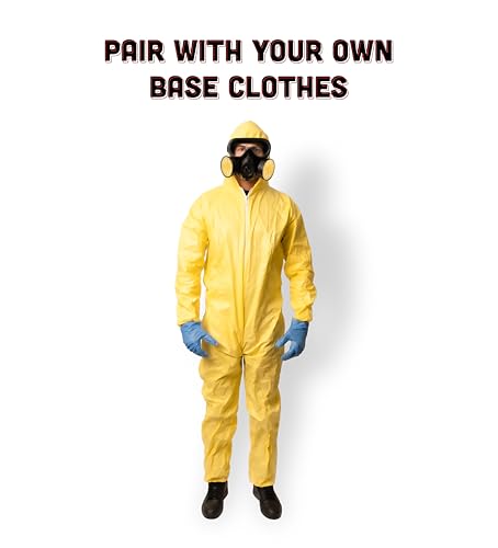 5 pcs Meth Cook Costume - Halloween Costumes For Men - Adult & Teen One Size Fits All - 2025 Trending Fancy Dress - UK Based Brand - Image 4