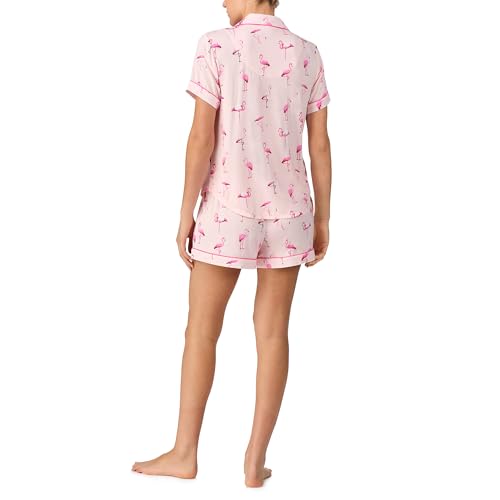 Image of kate spade new york Short Sleeve Knit Shorty Pj Set