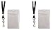 Advantus Resealable Id Badge Holder, Lanyard, Vertical, 2 5/8 x 3 3/4, Clear, 2 - 1 Packs (91131)