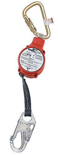 Miller by Honeywell MiniLite 11-Foot Personal Fall Limiter with Steel Carabiner and Snap Hook, 310 lb. Capacity (FL11-1-Z7/11FT)