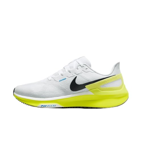 Nike Air Zoom Structure 25 BaixoMasculina, White Black Cyber Photo Blue, 39 EU