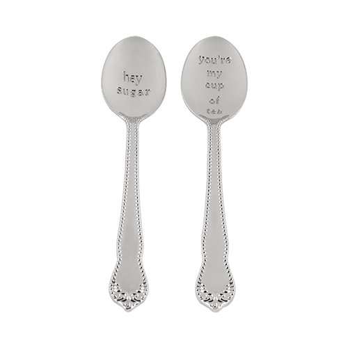 Hey Sugar Tea Spoons (Set of 2) by Pinky Up