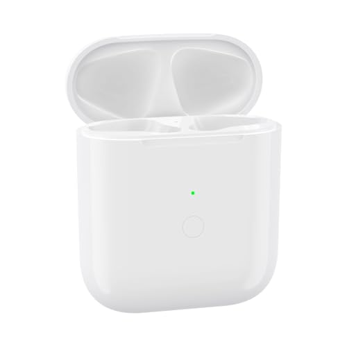 Fogud Charging Case Compatible with AirPods 1st / 2nd Gen, Wireless Charging Replacement for Airpod 1&2, Air Pods Charger with Bluetooth Pairing Sync Button, NO Earbuds