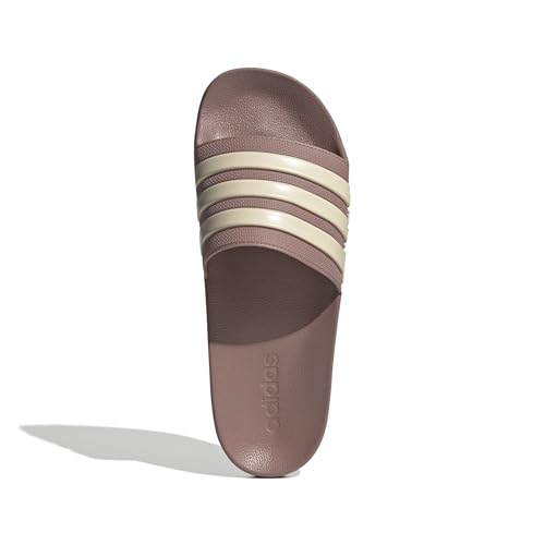 Image of adidas Women ADILETTE SHOWER Synthetic Swim Slide FTWWHT /GOLDMT /BOGOLD | LUT50