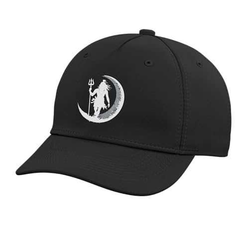 Maha Shivratri Hinduism Hindu Gods Lord Shiva Adjustable Printed Baseball Hat Black