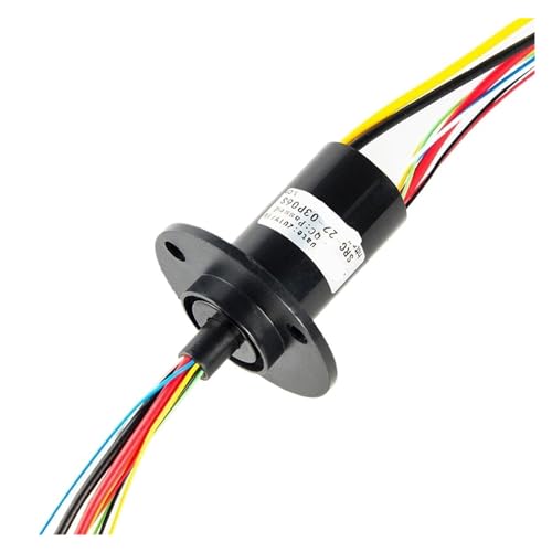 Bague collectrice anti-entortillement pour câble de signal 6 voies et alimentation