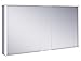 Produktbild Keuco Spiegel-Schrank mit Variabler LED-Beleuchtung dimmbar, Badezimmer-Spiegelschrank, mit Aluminium-Korpus, mit 2 Türen, 130x70x16 cm Royal Match