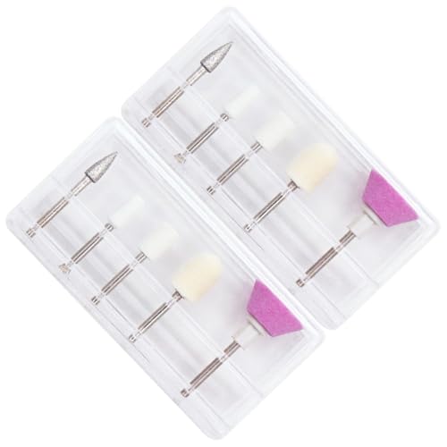 BESTYASH 10 Cabezales Pulidores de Uñas para Manicura y Pedicura Cabezal de Pulido Eléctrico 5 Piezas por Set Apto para Uñas Naturales y Artificiales Uso Profesional y Doméstico