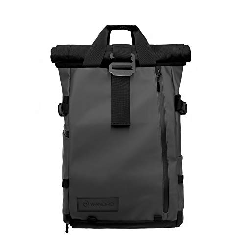 PRVKE Travel and DSLR Camera Backpack with Laptop/Tablet Sleeve - Rugged Photography Bag (21 L, Black)