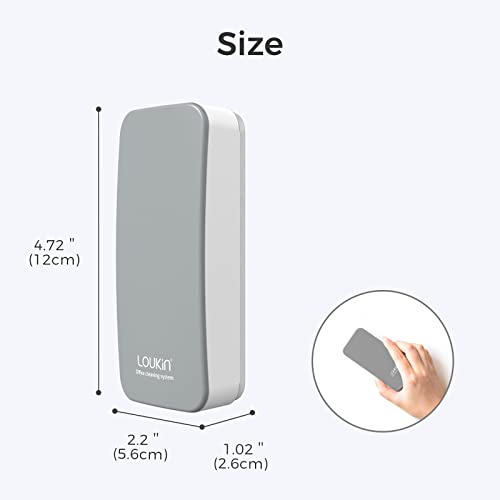 LOUKIN 2 Pack Magnetic Dry Erase Eraser, Whiteboard Eraser, Glass Board Eraser(Gray), Two Bottles of 3.4 oz Whiteboard Cleaner Included, for Classroom, Home and Office Use image 3