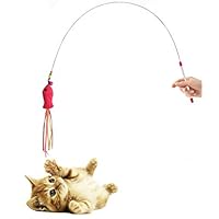 Jouet En Plumes Pour Chat Avec Clochette Colorée Jouet Interactif Pour