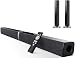 HoYLluDLL 2.0 Kanal Soundbar für Fernseher, 32 Zoll Teilbare 2-in-1-Soundbar für TV Geräte mit 3 EQ-Modi und 3D-Surround-Sound, TV Lautsprecher Soundbars Bluetooth 5.3, ARC/Optical/AUX